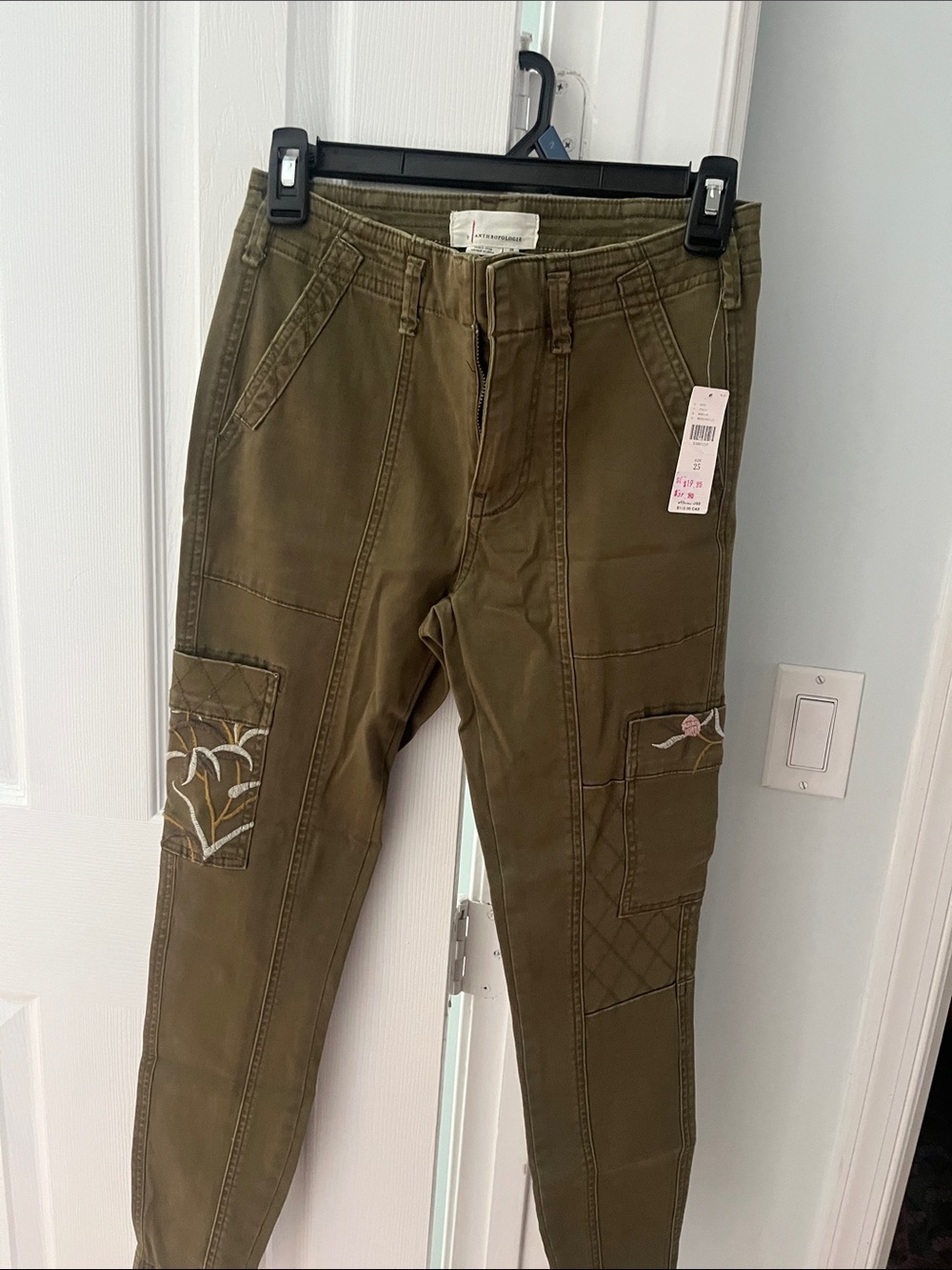 Anthropologie skinny cargo pant